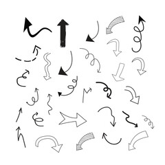 Hand-Drawn Doodle Arrows and Frames Vector Set