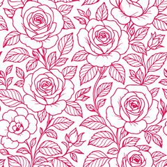 seamless background with roses