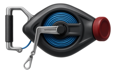 High-capacity chalk line reel with a 200-foot cord for large-scale commercial projects.