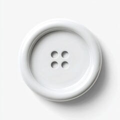 White button, top view