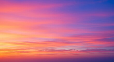 Fototapeta premium Vibrant Pink and Orange Sunset Sky Background Image for Design Projects