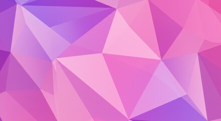 Obraz premium Abstract Pink and Purple Geometric Low Poly Background