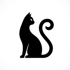 Cat Silhouette Vector &ndash; Black Pet Animal Illustration