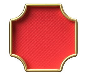 Red Label Badge Backdrop