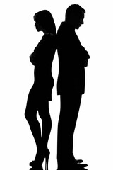 Fototapeta premium One couple dispute conflict m...