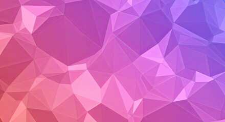 Obraz premium Abstract Pink and Purple Low Poly Background: Geometric Design for Modern Branding