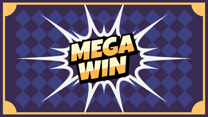 Flat design lottery ticket illustration