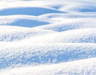 Soft, undulating snowdrifts