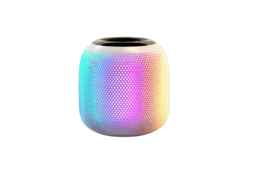 Portable wireless speaker with colorful lights