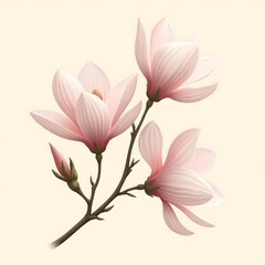 Pink flower wallpaper illustration 