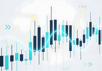 Understanding stock market trends, candlestick charts and financial analysis indicators
