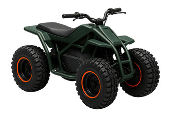 Obraz premium Large electric ATV with oversized wheels and a reinforced undercarriage