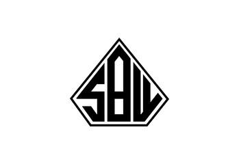 SBW Custom Monogram Logo Design.
