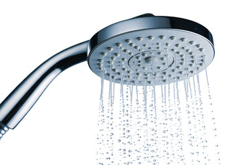 Luxurious Rainfall Showerhead with Chrome Finish provides a refreshing spa-like experience in your bathroom enhancing modern bathroom design transparent  background. © vector river