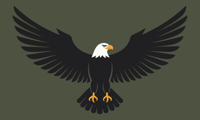 Bald Eagle with Spread Wings