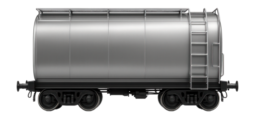 Boxcar with external ladder and roof walkways for maintenance access