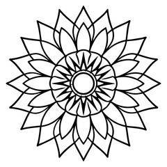 Sunflower Mandala Vector