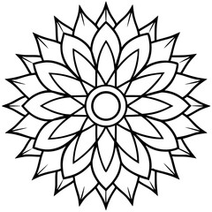 Sunflower Mandala Vector
