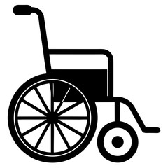 wheelchair isolated on white