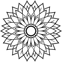 Sunflower Mandala Vector