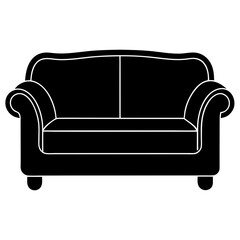 sofa isolated on white