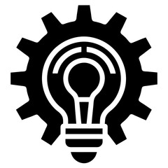 vector light bulb icon