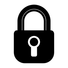 lock icon vector illustration isolated