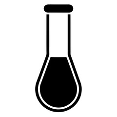 test tube with liquid isolated