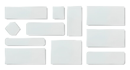 Glassmorphism UI cards frosted glass panels Isolated On Transparent Background