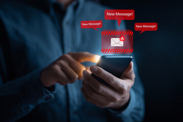New Message Notification on Smartphone