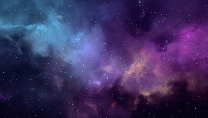 Cosmic nebula swirls in vibrant hues