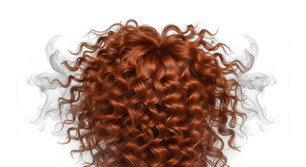 Soft smoke wisps and fog swirls overlay voluminous curls   Isolated On Transparent Background