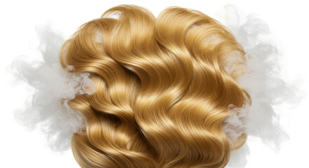 Soft smoke wisps and fog swirls overlay voluminous curls   Isolated On Transparent Background