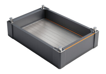 Floating dry dock with reinforced steel walls and open deck