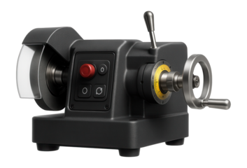 Internal thread grinding machine with a compact design and manual control for small-scale threading jobs in a repair shop