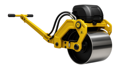 Articulated tow-behind vibratory roller with adjustable amplitude settings for versatile use in infrastructure projects