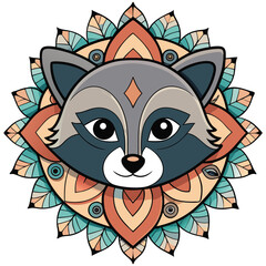 Cute cartoon vector illustration of a cat