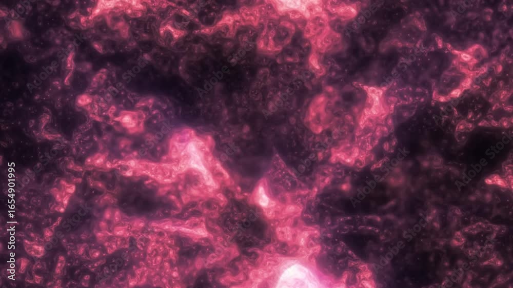Poster abstract glowing pink plasma texture with dynamic, molten-like swirls and deep contrasting shadows