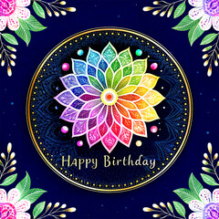 Happy diwali greeting card design template