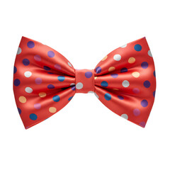 Red Bow Tie with Polka Dots for Parties and Events, Red Satin Bow Tie Accessory Costume, Perfect for Holidays
