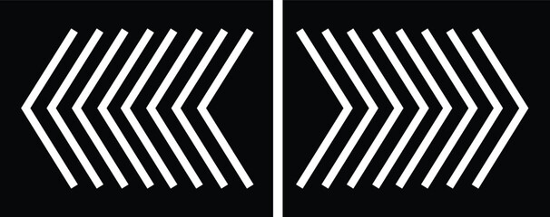 white chevron arrows navigation buttons left right direction interface design