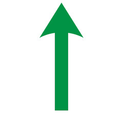 green straight up arrow vertical direction growth increase symbol icon