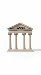 Obraz premium Classical Temple Facade with 