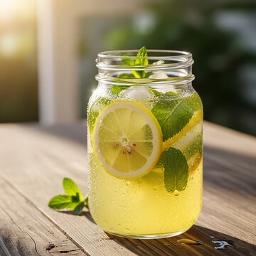 lemon juice in a glass