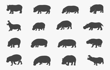 Hippopotamus Svg, Hippopotamus Silhouette, Hippo Vector, Hippo Svg, Hippo Silhouette, Hippopotamus Clipart.
