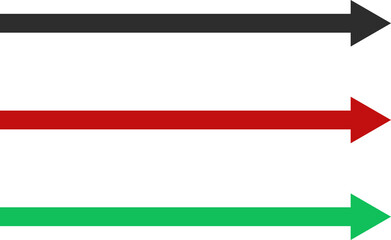 Obraz premium red and green arrows