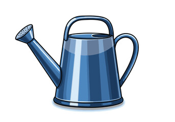 Watering Can Illustration for Gardening, Plant Care, Outdoor Tools, Garden Accessory, Flower Watering, Lawn Maintenance, Eco Design, Horticulture Art