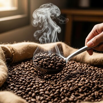 roasted coffee beans