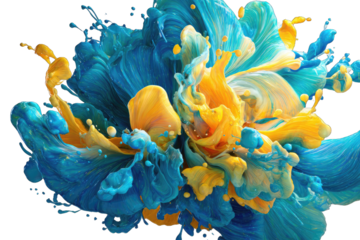 Abstract explosion of vibrant colors (1)