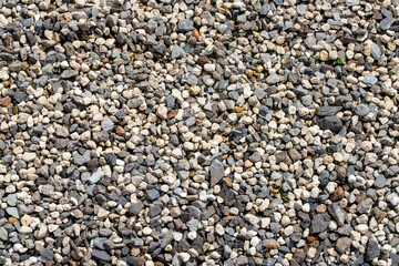 texture of gravel stones on ground background